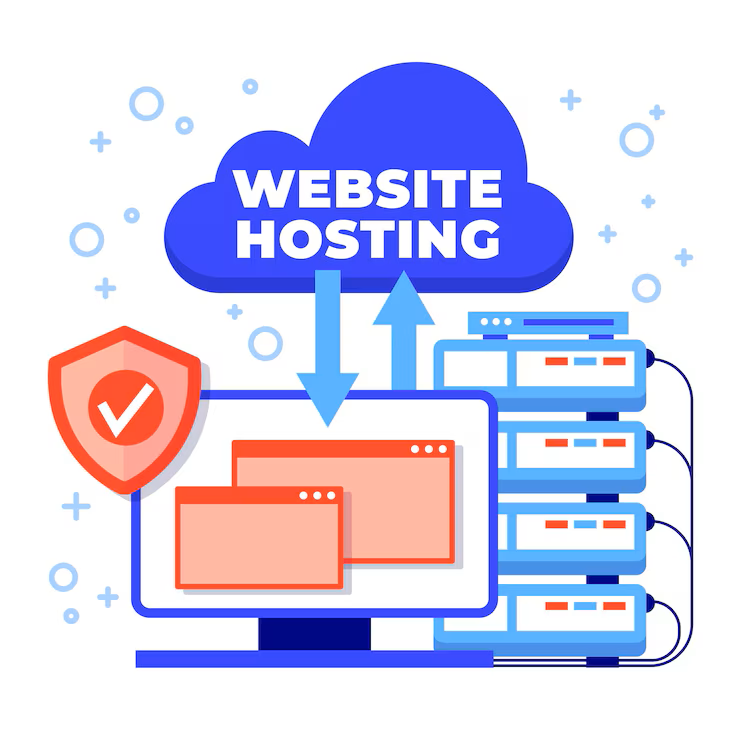 Shared Hosting Illustration
